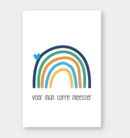 Klembord met to do blokje voor de tofste meester.(inclusief minikaartje en sticker)