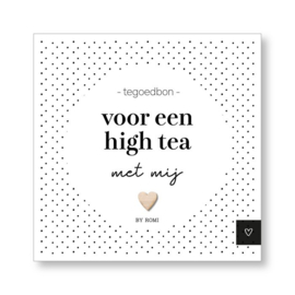 Tegoedbon: voor een high tea met mij