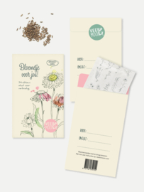 Zakje bloemenzaadjes: Bloemetje voor jou!