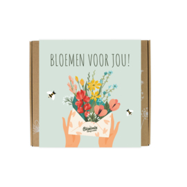 doosje vol zaadbommetjes 'Bloemen voor jou!'