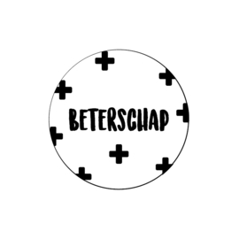 5 x kado sticker:  BETERSCHAP