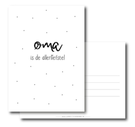 Postcard: oma is de allerliefste!