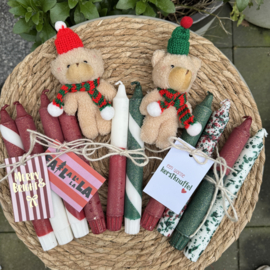 Doosje vol kerst leuks 'kerstknuffel'