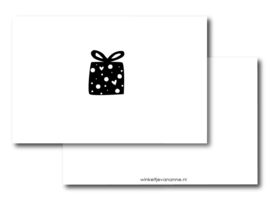 Minikaartje: cadeautje (W)