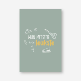 Shopper 'Tas van de Meester', minikaartje: en sticker