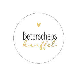 5 x kadosticker 'BETERSCHAPS knuffel'