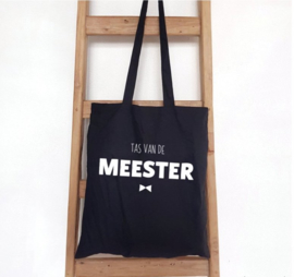 Shopper 'Tas van de Meester', minikaartje: en sticker