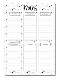 Nottitieblok/Weekplanner A5