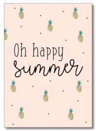 Postcard, oh happy summer