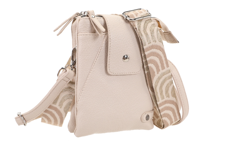 Crossbody en (telefoon)tasje Horton, naturel