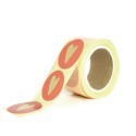 5 x kado sticker: brique met gouden hartje
