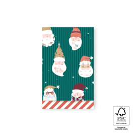 2 kadozakjes kerst 12x19 cm (A6), inclusief sticker