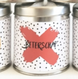 kado blikje met deksel 'beterschap'