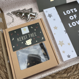 Doosje vol kerst leuks 'Lots of love for X-mas and the new year'