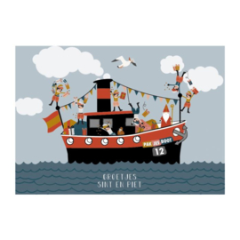 Postcard: Sint boot