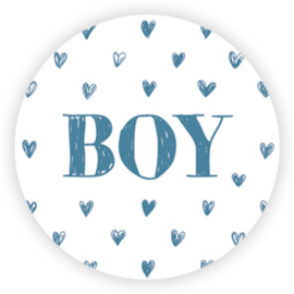 5 x kado sticker: BOY