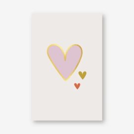 100 minikaartjes 'hartjes' *