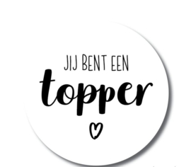 5 x kadostickers: jij bent een topper
