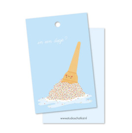 Kadolabel 'In een dipje?'