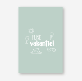 Sleutelhanger: 'meester', mini kaartje en sticker