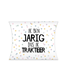 Gondeldoosje: ik ben JARIG dus ik TRAKTEER (kleur)