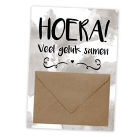 Geldkaart HOERA! Veel geluk samen