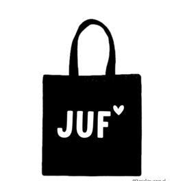 Tas juf  klein hartje (incl inpakzakje, minikaartje & sticker)