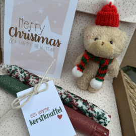 Doosje vol kerst leuks 'kerstknuffel'