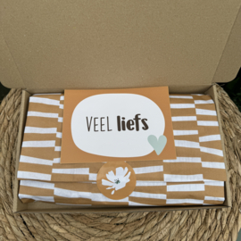 Leeg brievenbusdoosje kraft, kies zelf je kadootjes ervoor! *