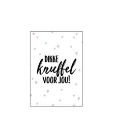 Kadokaartje (A7), Dikke knuffel voor jou!