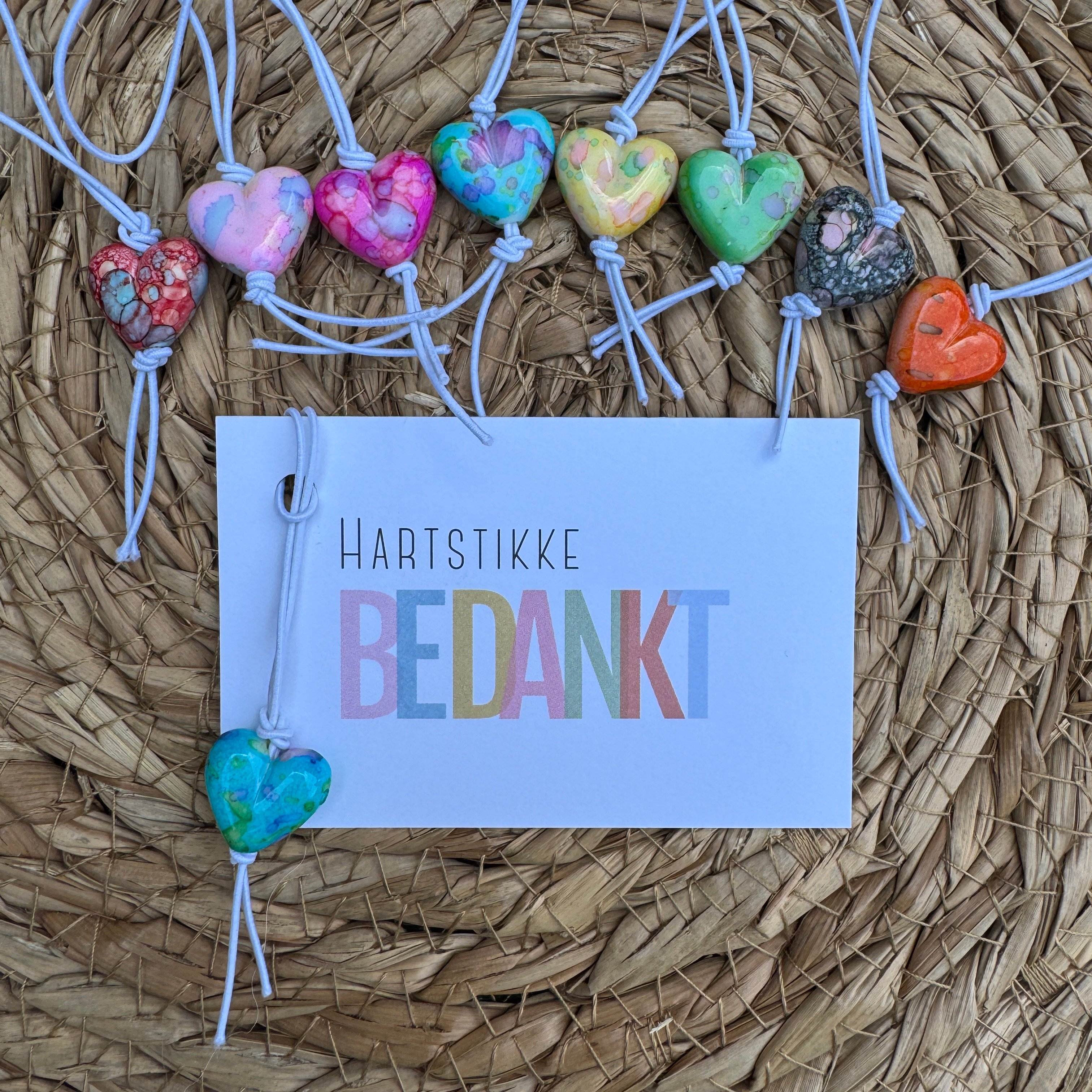 mini kaartje: hartstikke bedankt, inclusief gelukshartje (K)