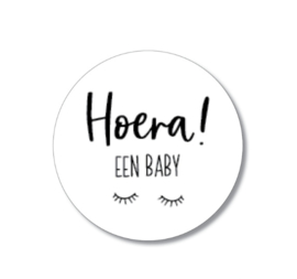 5 stickers: hoera een baby