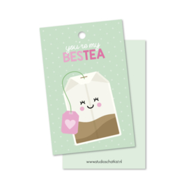 Kadolabel 'You're my BESTEA'