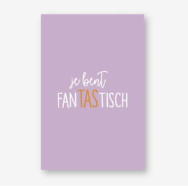 Canvas shopper 'liefste juf!'(inclusief verpakking, minikaartje en sticker)