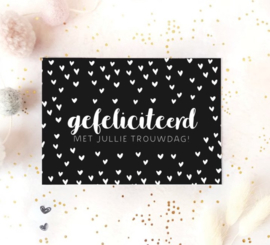 Postcard: gefeliciteerd met jullie trouwdag