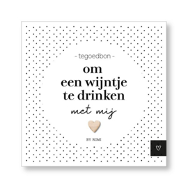 Tegoedbon: om een wijntje te drinken met mij