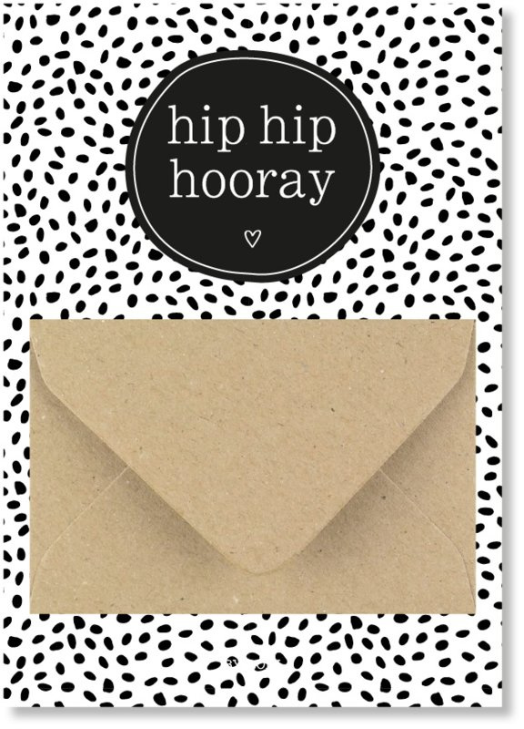 Geldkaart: hip hip hooray