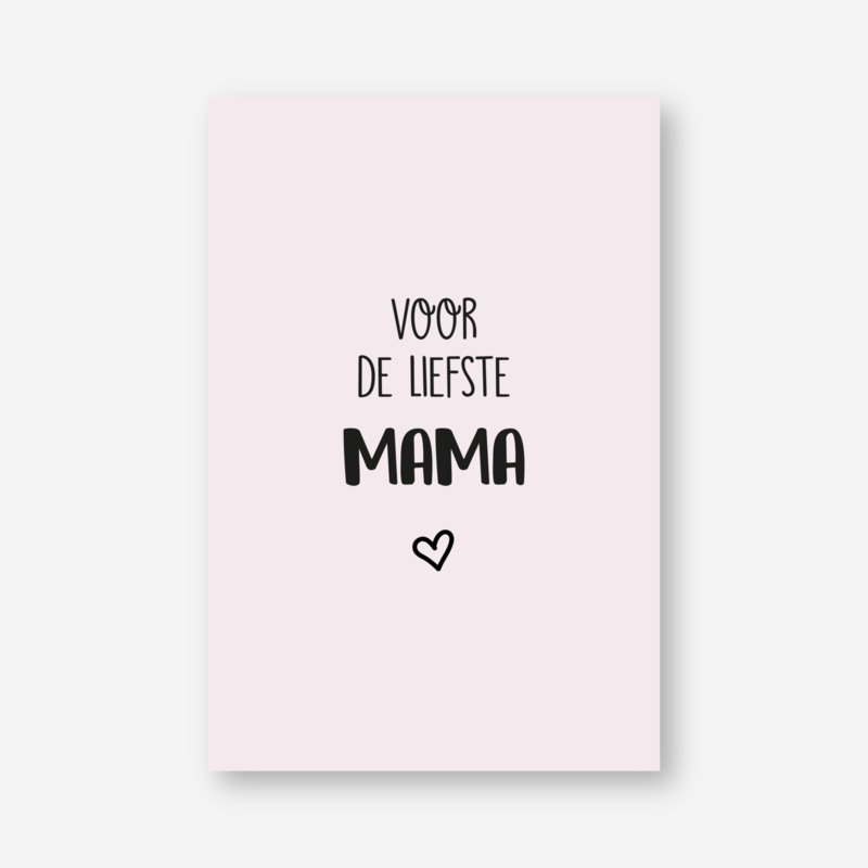 Minikaartje: voor de liefste mama (K)