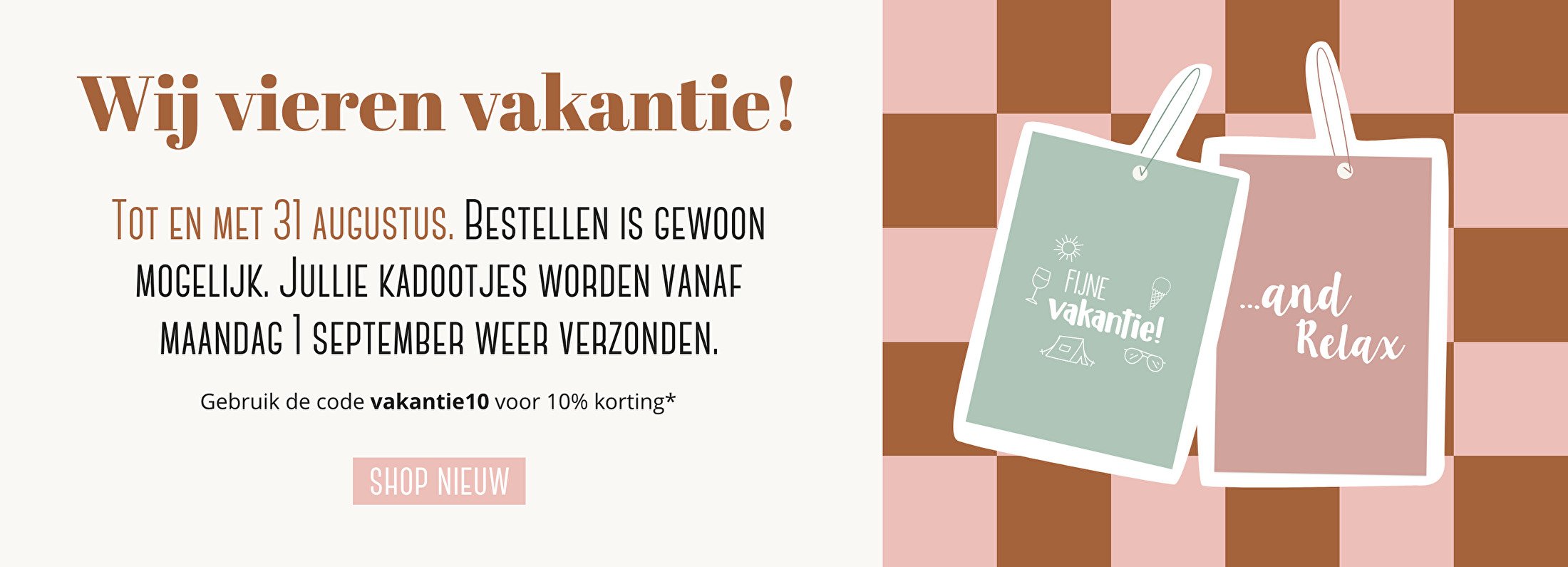 vakantie augustus