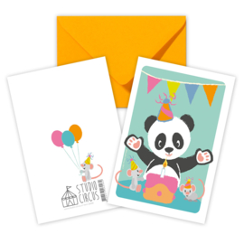 A6 Panda mit Umschlag
