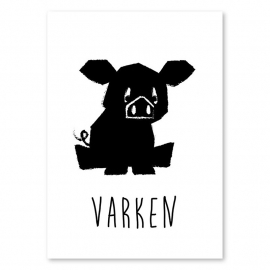 A6 Varken zwart/wit