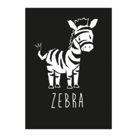 A6 Zebra zwart/wit