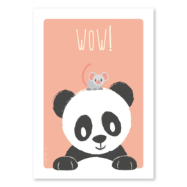 SALE !!! A4 Panda en muis 'wow'