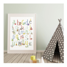 ABC poster van Appel tot Zebra 50x70cm