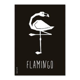 A6 Flamingo zwart/wit