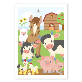 Boerderij poster 50x70cm