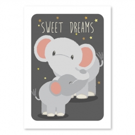 A6 Elephants 'sweet dreams'
