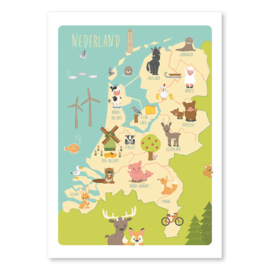 Nederland poster 50x70cm