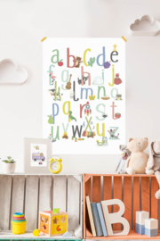 ABC poster van Appel tot Zebra 50x70cm