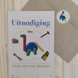 Uitnodiging Dinofeestje Brontosaurus